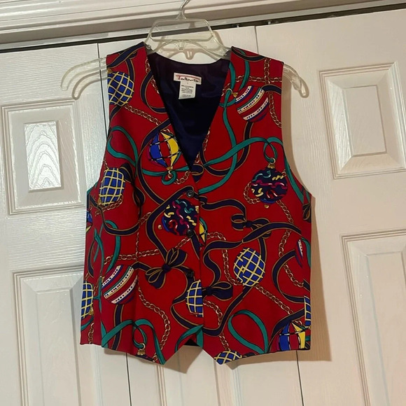 Talbots Vintage Christmas Holiday Vest - Picture 1 of 6